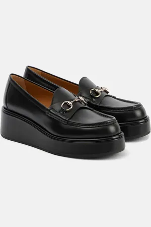 Gucci Plateau-Loafers Horsebit aus Leder