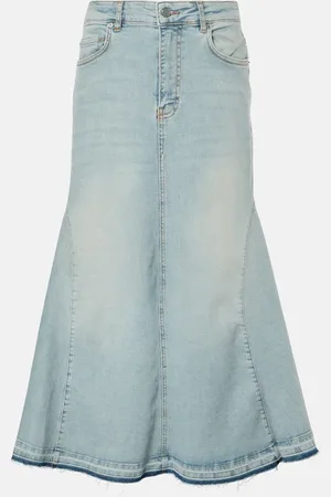 Ganni High-Rise-Jeansrock