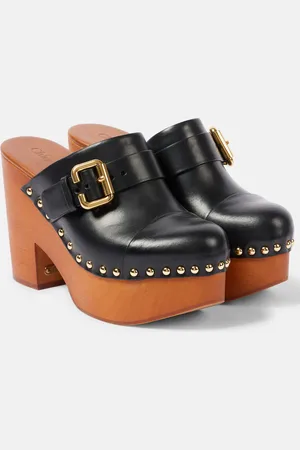 Chloé Chloé Clogs Jeannette aus Leder