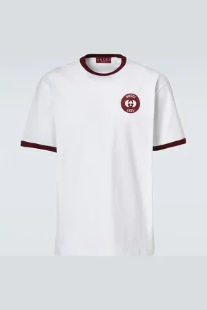 Gucci Bedrucktes T-Shirt aus Baumwoll-Jersey