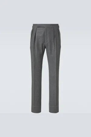 Ralph Lauren Gerade Hose aus Wollflanell