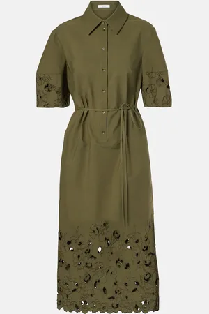 Erdem Hemdblusenkleid aus einem Baumwollgemisch