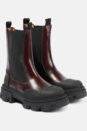 Ganni Chelsea Boots aus Leder