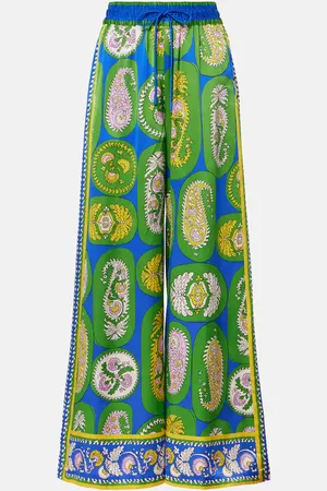 ALÉMAIS Alémais Weite Hose aus Seidensatin