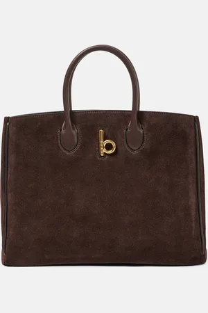 Burberry Tote Rocking Horse Small aus Veloursleder