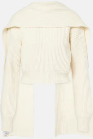 Erdem Cropped-Pullover aus Wolle und Kaschmir