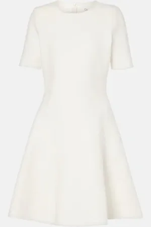 Oscar de la Renta Bridal Midikleid aus Jacquard