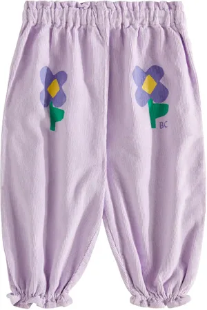 Bobo Choses Baby Hose Pansy Flowers aus Baumwolle