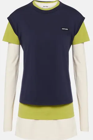 Miu Miu Set aus drei T-Shirts aus Baumwoll-Jersey