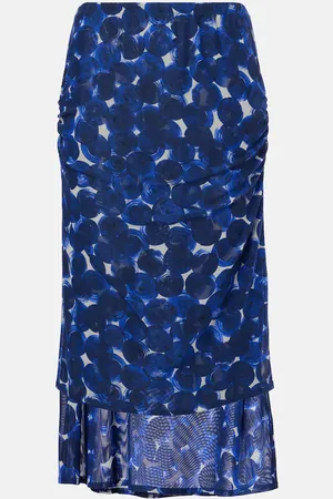 DRIES VAN NOTEN Bedruckter Midirock aus Jersey