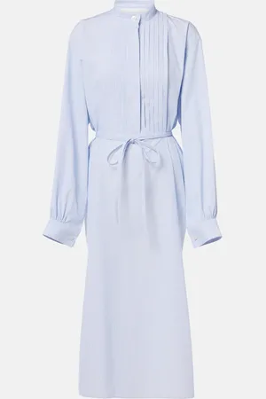Jil Sander Hemdblusenkleid aus Baumwolle