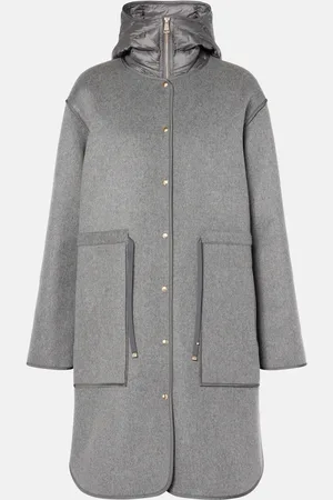 Moncler Mantel Bonrepos aus Wolle und Kaschmir