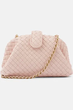 Bottega Veneta Clutch Lauren 1980 Small aus Leder