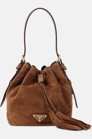 Prada Bucket-Bag Small aus Veloursleder