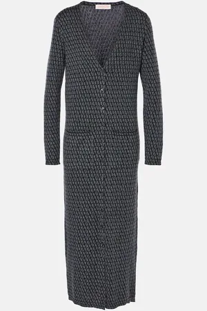 VALENTINO Maxikleid Toile Iconographe aus Wolle