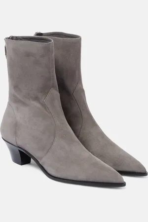Aquazzura Ankle Boots Brunswick 45 aus Veloursleder
