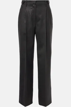 Brunello Cucinelli Weite Hose aus einem Wollgemisch