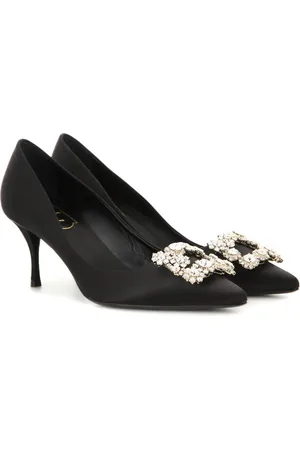 Roger Vivier Pumps Flower Strass aus Satin
