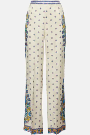 Etro Bedruckte High-Rise-Hose