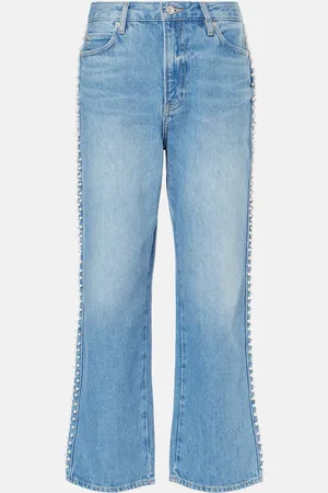 Frame Verzierte Cropped Jeans Atelier Le Jane