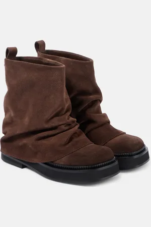 The Attico Ankle Boots Mini Robin aus Veloursleder