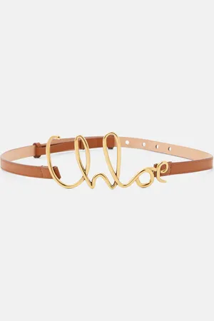 Chloé Chloé Gürtel Script Small aus Leder