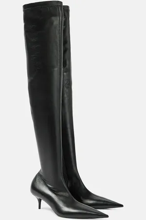 Balenciaga Overknee-Stiefel Avenue aus Leder
