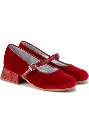MONNALISA Mary-Jane-Ballerinas Dorothy aus Samt
