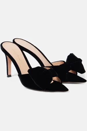 Gianvito Rossi Pantoletten 85 aus Samt