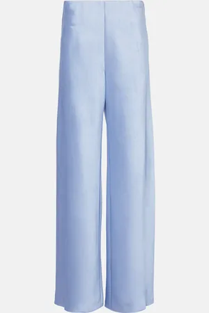 Vince Weite High-Rise Hose aus Satin