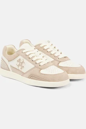 Tory Burch Sneakers Clover Court aus Veloursleder und Leder