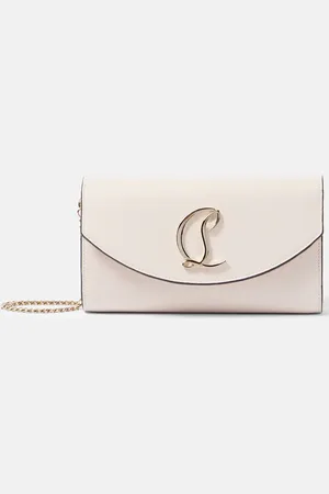 Christian Louboutin Portemonnaie mit Kettenriemen aus Leder