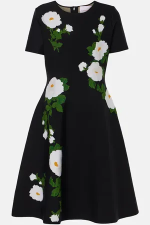 Carolina Herrera Midikleid aus Jacquard