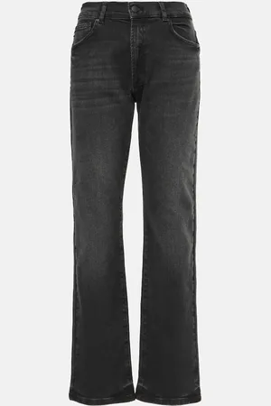 AG Jeans Mid-Rise Straight Jeans Lanzarote