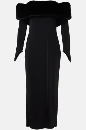 Ilkyaz Ozel Robe Yazi aus einem Seidengemisch mit Faux Fur