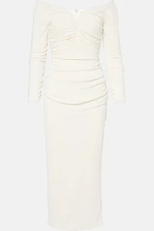Carolina Herrera Off-Shoulder-Midikleid aus Jersey
