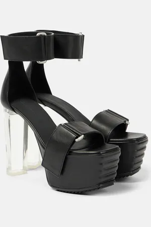 Rick Owens Plateausandalen aus Leder