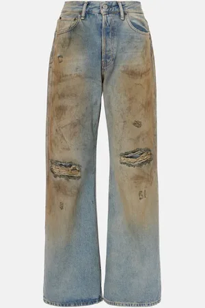 Acne Studios Mid-Rise Wide-Leg Jeans Penicillin