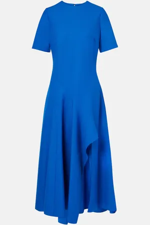 Oscar de la Renta Midikleid aus einem Wollgemisch