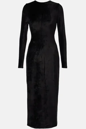 Ralph Lauren Midikleid aus Samt