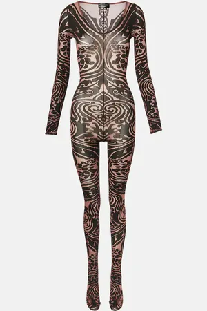 Wolford X Etro Catsuit Tattoo