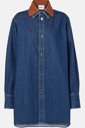 Plan C Hemdjacke aus Denim