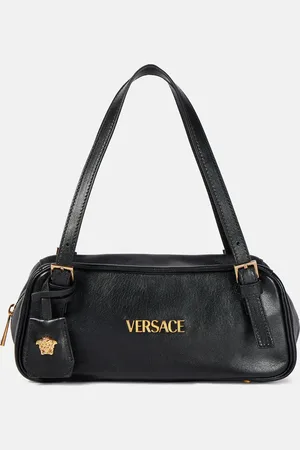 VERSACE Schultertasche Tag Bowling Medium aus Leder
