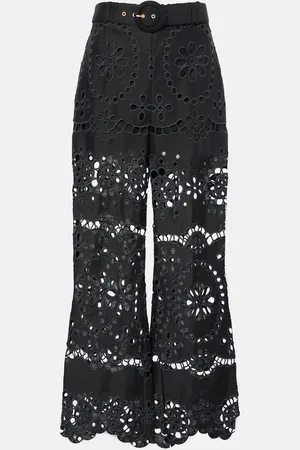 ZIMMERMANN Weite Hose Pop aus Leinen