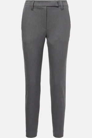 Brunello Cucinelli Schmale Hose aus einem Baumwollgemisch