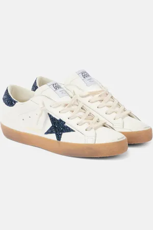 Golden Goose Sneakers Super-Star aus Leder mit Glitter