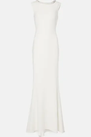 Max Mara Bridal Verzierte Robe Corsica aus Cady