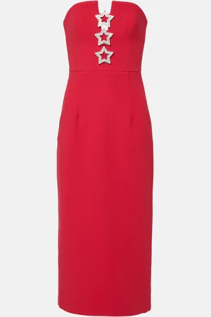 Rebecca Vallance Verziertes Midikleid Akari aus Crêpe