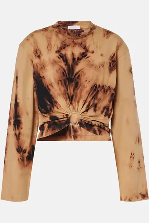 Paco rabanne Top aus Baumwoll-Jersey