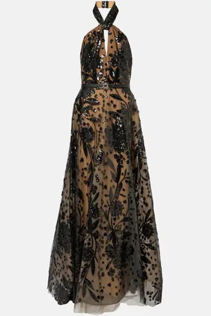 Elie saab Robe mit Pailletten
